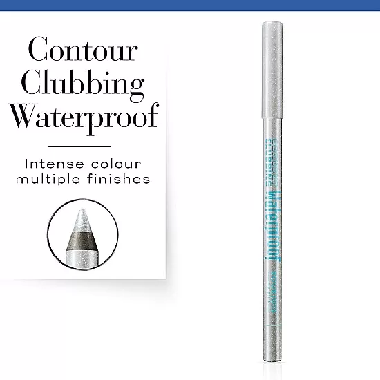 Bourjois Contour Clubbing Waterproof Pencil & Liner, 54 Ultra Black, 1.2g