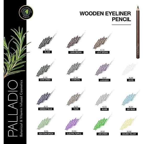 Palladio Waterproof Retractable Eyeliner - Pure Black