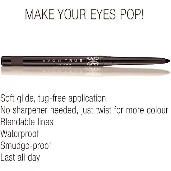 Avon Glimmerstick Retractable Eyeliner, Blackest Black