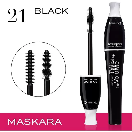 Bourjois twist extreme fiber mascara 24 black 8 ml - 0.27 fl oz