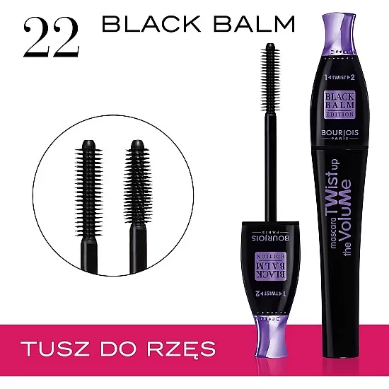 Bourjois twist extreme fiber mascara 24 black 8 ml - 0.27 fl oz