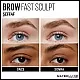 Maybelline New York Maybelline express brow fast sculpt eyebrow gel, shapes and colours eyebrows, all day hold mascara, 04 medium brown, 2.8 ml