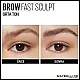 Maybelline New York Maybelline express brow fast sculpt eyebrow gel, shapes and colours eyebrows, all day hold mascara, 04 medium brown, 2.8 ml