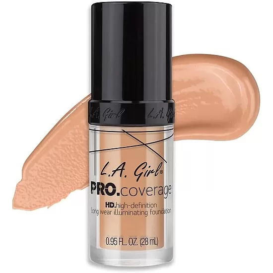 L. a. girl pro coverage foundation, 643 porcelain, 28ml