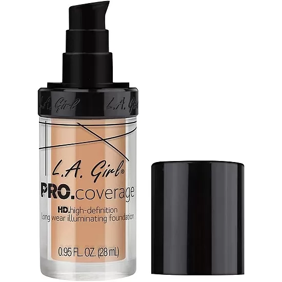 L. a. girl pro coverage foundation, 643 porcelain, 28ml