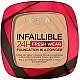 L’Oréal Paris Infallible 24H Fresh Wear Foundation In A Powder, Full Coverage, Fresh Matte Finish, Waterproof - 200 Golden Sand