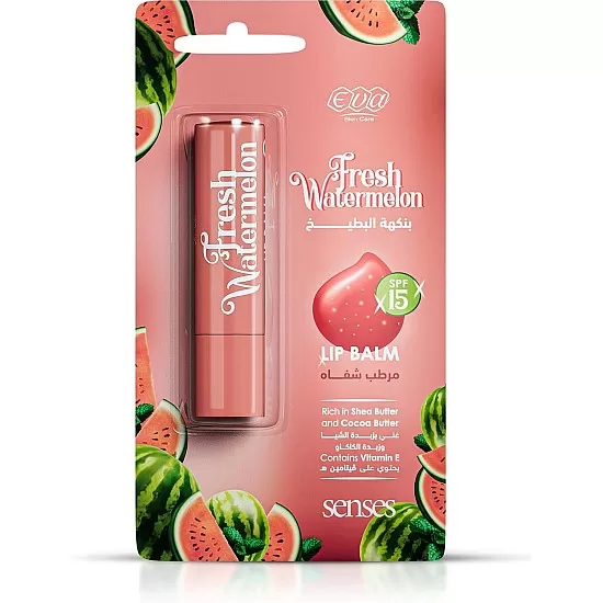 Eva Skin Care Senses Lip Balm - Fresh Watermelon 4gm