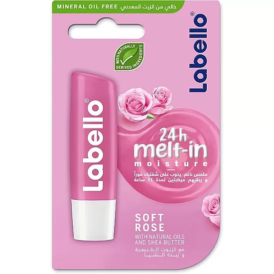 LABELLO Lip Balm, Moisturising Lip Care, Strawberry Shine, 4.8g