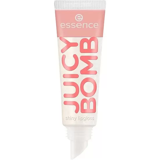 essence Juicy Bomb Shiny Lip Gloss No. 101, Transparent, Shiny, Radiant Fresh, Shimmering, Vegan, Alcohol-Free, Paraben-Free, No Microplastic Particles, Pack of 10 ml