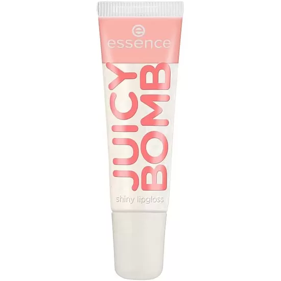 essence Juicy Bomb Shiny Lip Gloss No. 101, Transparent, Shiny, Radiant Fresh, Shimmering, Vegan, Alcohol-Free, Paraben-Free, No Microplastic Particles, Pack of 10 ml