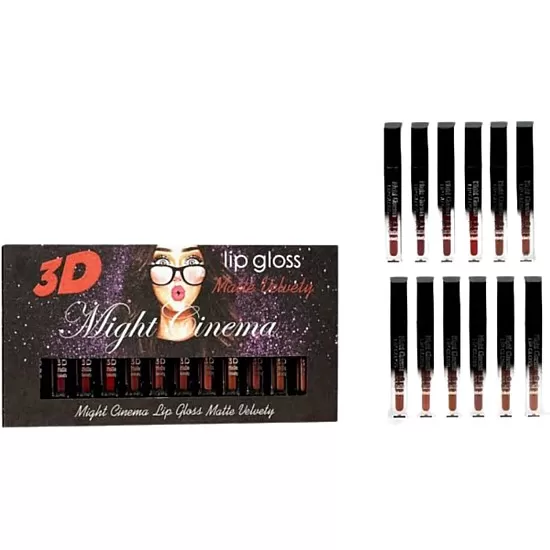 MIGHT CINEMA 3D Matte Vevety Lip Gloss (202)