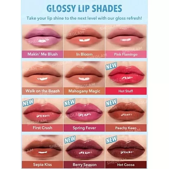 Sheglam Pout-Perfect Shine Lip Plumper Stick A Levres Repulpant Pout-Perfect Shine -Hot Stuff