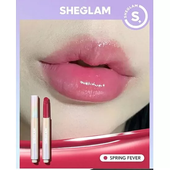 Sheglam Pout-Perfect Shine Lip Plumper Stick A Levres Repulpant Pout-Perfect Shine -Spring Fever