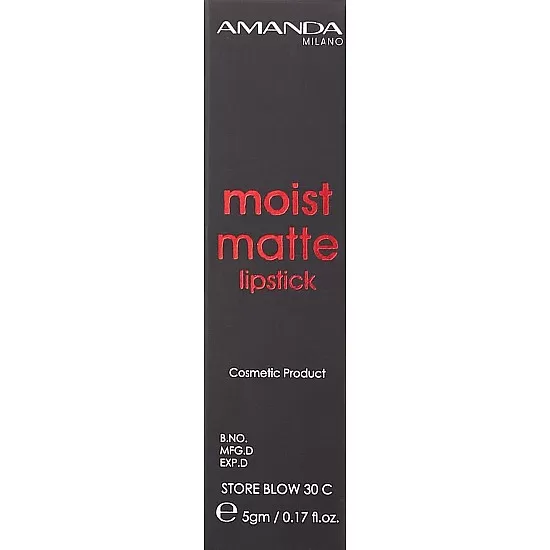 Amanda Milano Moist Matte Lipstick - 25, 4.5 g