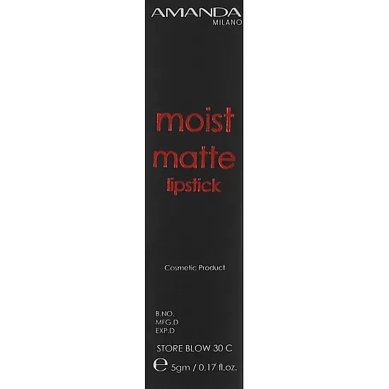 Amanda Milano Moist Matte Lipstick - 25, 4.5 g