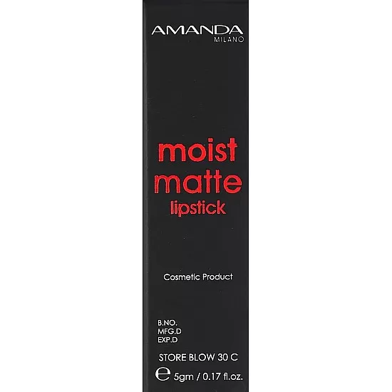 Amanda Milano Moist Matte Lipstick - 25, 4.5 g