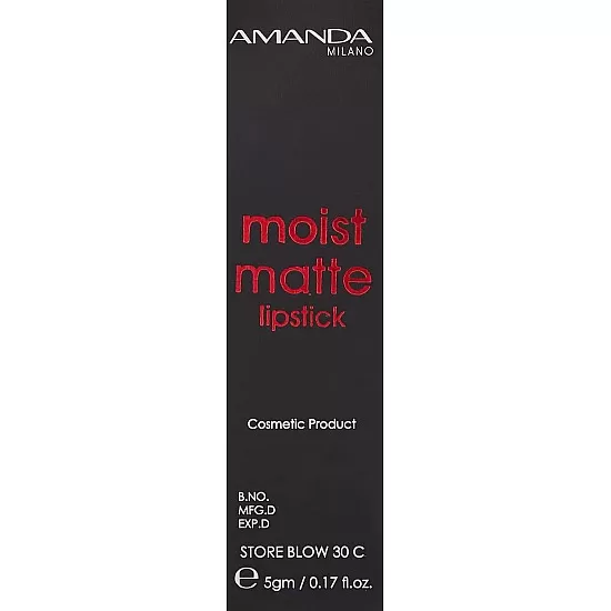 Amanda Milano Moist Matte Lipstick - 25, 4.5 g