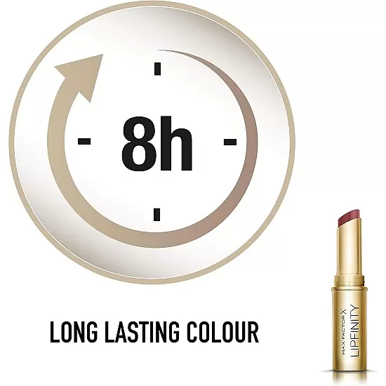 Max Factor Lipfinity, Bullet Lipstick, Long Lasting, 70 Always Elegant, 0.134 fl oz