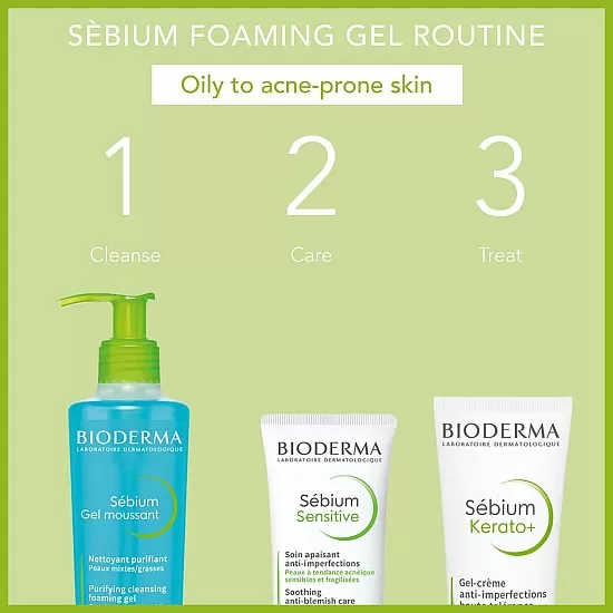 Bioderma Sebium Purifying Foaming Gel, 200 ml