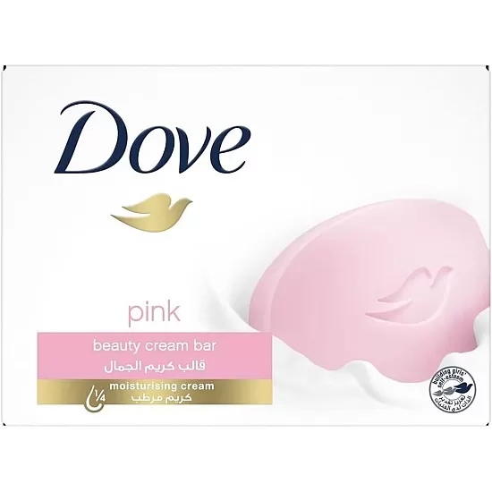 Dove Beauty Cream Bar Soap Pink Made with ¼ moisturizing cream 90G