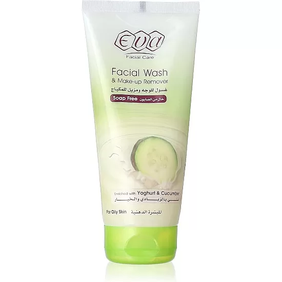 Eva Skin Care - Face Wash and Makeup Remover, with Yogurt and Cucumber, 150ml