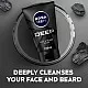 NIVEA MEN Face & Beard Wash Cleanser, DEEP Active Charcoal, 100ml