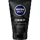 NIVEA MEN Face & Beard Wash Cleanser, DEEP Active Charcoal, 100ml