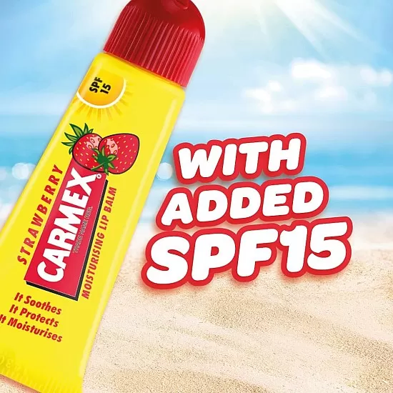 Carmex Strawberry Squeeze Lip Balm with SPF 15