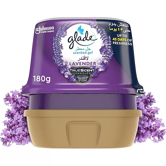 Glade large gel lavender 180gr/8 mena