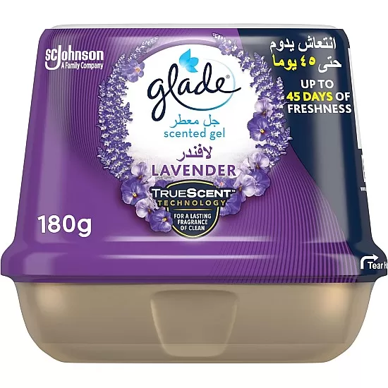 Glade large gel lavender 180gr/8 mena