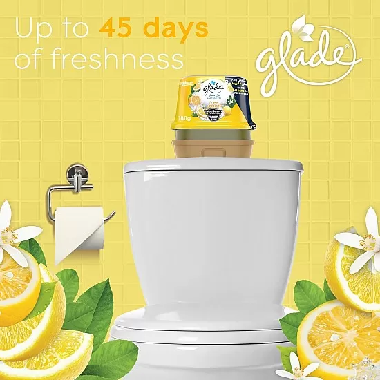 Glade Scented Gel Lemon, 180 g