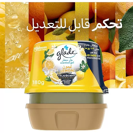 Glade Scented Gel Lemon, 180 g