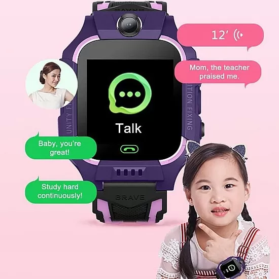 Kid's Smart Tracking Watch, Pink, Bluetooth