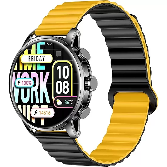 Kieslect Lora 2 Bluetooth Calling Lady Smartwatch with Double Strap (Gold)