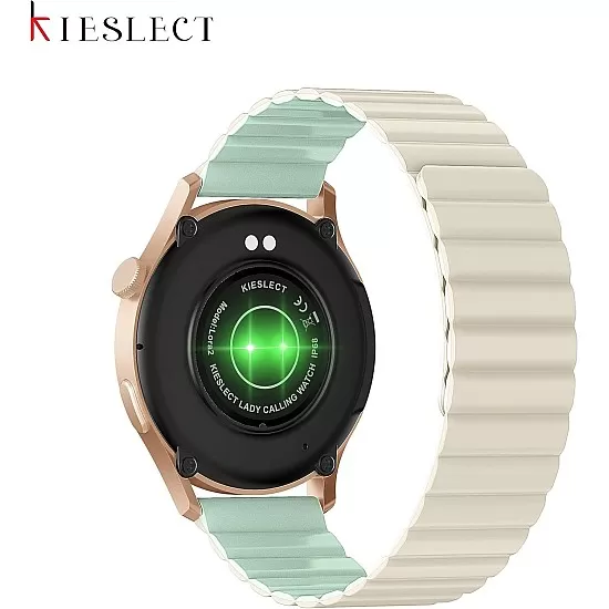 Kieslect Lora 2 Bluetooth Calling Lady Smartwatch with Double Strap (Gold)