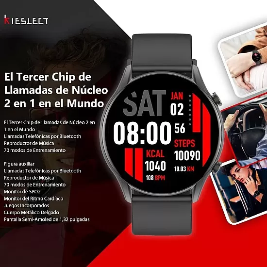 Kieslect YFT2060EU Kr2 Calling Smart Watch Black