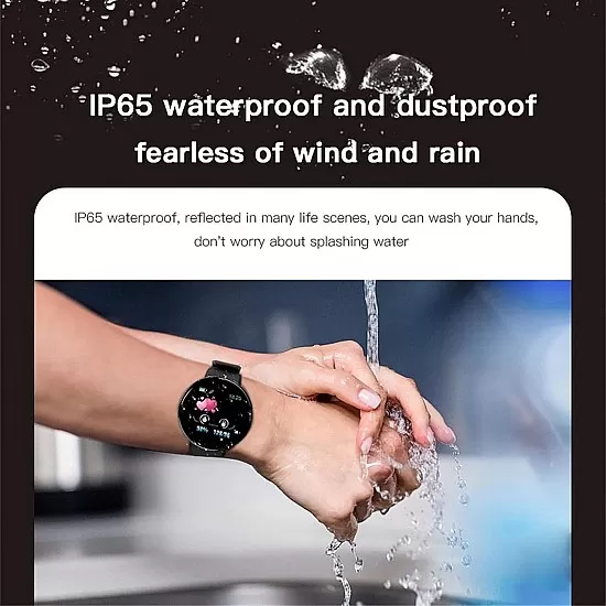 LIXIAO Smart Watch Fitness Watch for Men Woman Activity Tracker with Heart Rate Blood Pressure Monitor IP65 Waterproof Bluetooth Smartwatch Touch Screen Sports Watch for Android iOS Phones