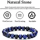 Hipwope 4Pcs Men Bracelet Set Tigers Eye Bracelet Lava Rock Bracelets Moonstone Bracelet Blue Beaded Bracelet Obsidian Bracelet Men/Women Can Wear Summer Bracelets Charm Bracelets for Women