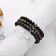 Hipwope 4Pcs Men Bracelet Set Tigers Eye Bracelet Lava Rock Bracelets Moonstone Bracelet Blue Beaded Bracelet Obsidian Bracelet Men/Women Can Wear Summer Bracelets Charm Bracelets for Women