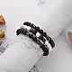 Hipwope 4Pcs Men Bracelet Set Tigers Eye Bracelet Lava Rock Bracelets Moonstone Bracelet Blue Beaded Bracelet Obsidian Bracelet Men/Women Can Wear Summer Bracelets Charm Bracelets for Women