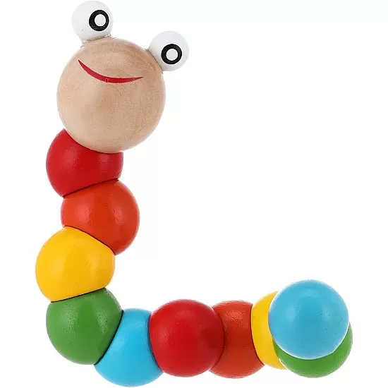 Other Multicolour Magical Twisting Insect Child Toy Wooden Puzzle Train