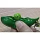 Imagitek fidget toy, squeeze-a-bean soybean stress relieving playful charms extrusion edamame pea keychain for mobile phones and keys - green