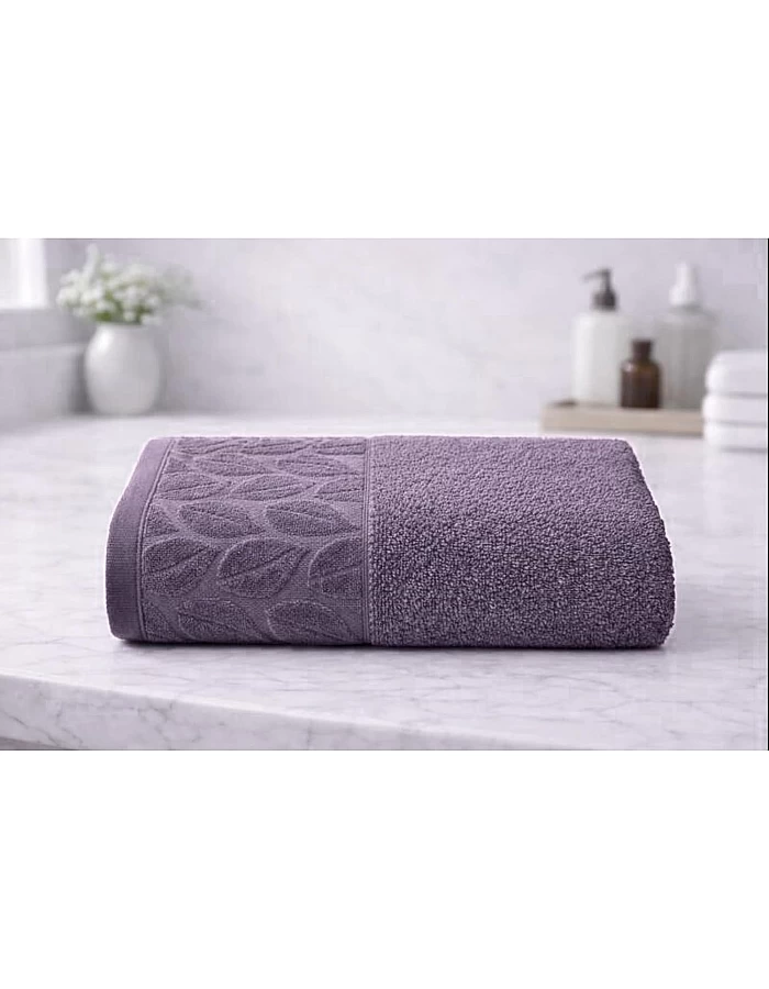 Burak Soft Linen Luxury 1 Piece, Bath Towels (140 x 70 cm), 100% Cotton Towels. (Muave, 140 * 70 CM)