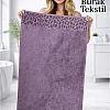 Burak Soft Linen Luxury 1 Piece, Bath Towels (140 x 70 cm), 100% Cotton Towels. (Muave, 140 * 70 CM)