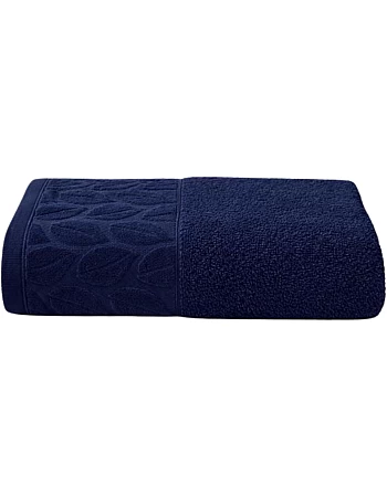 Burak Soft Linen Luxury 1 Piece, Bath Towels (140 x 70 cm), 100% Cotton Towels. (Navy Blue, 140 * 70 CM)