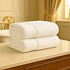 Burak Tekstil 2-Pieces Towel, 100% Cotton, Hand Towel 100 * 50 cm (Off-White, Hand Towel (100 * 50 cm))