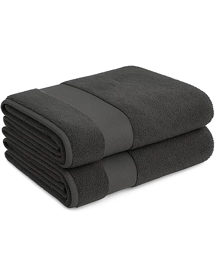 Burak Tekstil 2-Pieces Towel, 100% Cotton, Hand Towel 100 * 50 cm (Off-White, Hand Towel (100 * 50 cm))