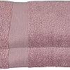 Burak Tekstil 2-Pieces Towel, 100% Cotton, Hand Towel 100 * 50 cm (Purple, Hand Towel (100 * 50 cm))