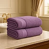 Burak Tekstil 2-Pieces Towels, 100% Cotton, Hand Towel 100 * 50 cm (Barn Red, Hand Towel (100 * 50 cm))