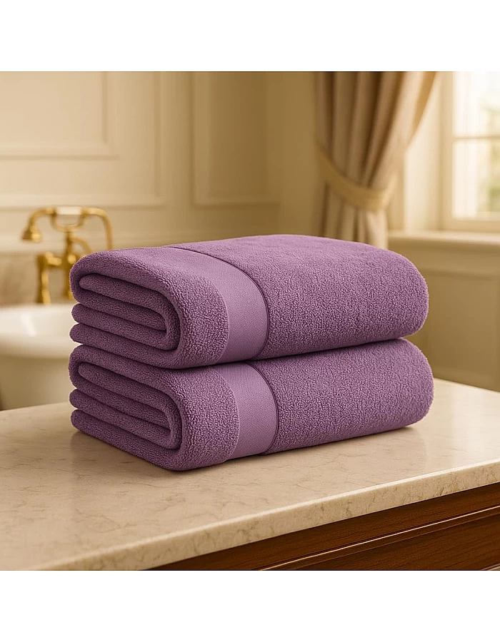 Burak Tekstil 2-Pieces Towels, 100% Cotton, Hand Towel 100 * 50 cm (Barn Red, Hand Towel (100 * 50 cm))